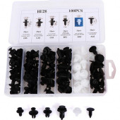 6 Boyutlu 100 Adet Oto Fastener Klip Tampon Kapı Pervazı Tutucu Raptiye SETI-100 Parça C63 - 1