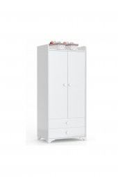 Afilli Afilli Bdlp 048 Swing 2 Kapılı 2 Çekmeceli Dolap Beyaz BDLP048BEYAZ BEBEK - 3