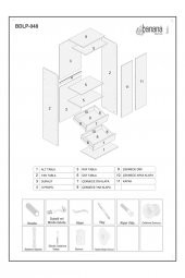 Afilli Afilli Bdlp 048 Swing 2 Kapılı 2 Çekmeceli Dolap Beyaz BDLP048BEYAZ BEBEK - 5
