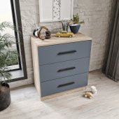 Afilli İzmir Çocuk Odası Takımı Tamamı Mdf Antrasit Ve Flora - 6
