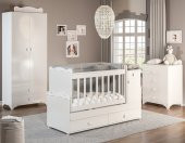 Afilli BBY 970 2 Kapılı Bebek odası Takımı Beyaz Yeni - 1