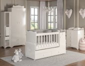 Afilli BBY 950 Büyüyebilen 3 Kapılı Bebek Odası Takımı Beyaz - 1