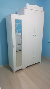Afilli BBY 950 Büyüyebilen 3 Kapılı Bebek Odası Takımı Beyaz - 2