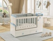Afilli BBY 950 Büyüyebilen 3 Kapılı Bebek Odası Takımı Mavi - 3