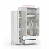 Afilli BBY 950 Büyüyebilen 3 Kapılı Bebek Odası Takımı Pembe - 3