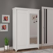 Afilli Tamamı Mdf Lisa Aynalı Ve Sürgülü Portmanto - 1