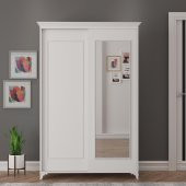 Afilli Tamamı Mdf Lisa Aynalı Ve Sürgülü Portmanto - 2