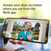 Blink Görüntülü Kapı Zili - İki Yönlü Ses Video - Siyah - 3