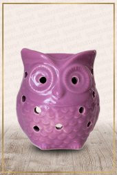 Baykuş Buhurdanlık Pembe Oil Bunner Gift Set - 1
