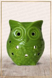 Baykuş Buhurdanlık Yeşil Oil Bunner Gift Set - 1