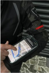 Bike sky Motosiklet Kol Telefon Tutucu Motorsiklet Kol Çantası Su Geçirmez-Gidon Bağlantılı-Dokunmatikli Mt-45 - 1