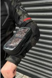Bike sky Motosiklet Kol Telefon Tutucu Motorsiklet Kol Çantası Su Geçirmez-Gidon Bağlantılı-Dokunmatikli Mt-45 - 2