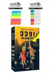 3391 Kilometre Beyza Alkoç Roman 467 Sayfa 1 Adet Transparan Kitap Ayraç 2 Paket 3391 Kilometre - 1