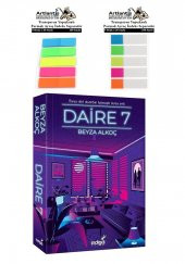 Daire 7 Beyza Alkoç Roman 303 Sayfa 1 Adet Transparan Kitap Ayraç 2 Paket Daire7 - 1