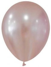 BALON METALİK DÜZ 5 İNC GÜL KURUSU 100 ADET - 1