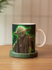 Star Wars Temalı YODA Özel Tasarım Baskılı Kupa Bardak thumbnail 1