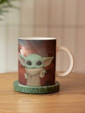 Star Wars Temalı Yoda Karakter Özel Tasarım Baskılı Kupa Bardak thumbnail 1