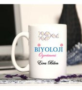 Biyoloji Öğretmenine Özel Öğretmenler Günü Hediyesi Kişiye Özel Kupa Bardak - 1