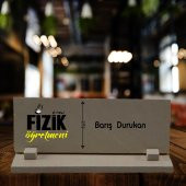 Kişiye Özel Fizik Öğretemeni Masaüstü Taş İsimlik - 1