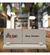 Kişiye Özel Sosyal Hizmet Uzmanı Masaüstü Taş İsimlik - 1