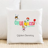 Okul Öncesi Öğretmeni Kişiye Özel Yastık Kılıfı Pi20 - 1