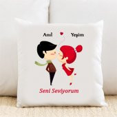 Seni Seviyorum Kişiye Özel Yastık Kılıfı Pi45 - 1