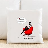 Bekarlık Sultanlıktır Kişiye Özel Yastık Kılıfı Pi60 - 1