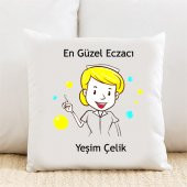En Güzel Eczacı Kişiye Özel Yastık Kılıfı Pi84 - 1