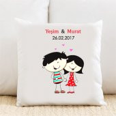 Seni İlk Günkü Gibi Seviyorum Kişiye Özel Yastık Kılıfı Pi89 - 1