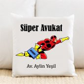 Süper Avukat Kişiye Özel Yastık Kılıfı Pi100 - 1