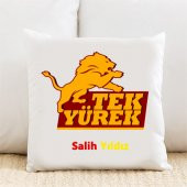 Tek Yürek Kişiye Özel Yastık Kılıfı Pi139 - 1