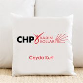 CHP Kadın Kolları Kişiye Özel Yastık Kılıfı Pi192 - 1