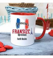 Fransızca Öğretmenine Özel Öğretmenler Günü Hediyesi Kişiye Özel Kupa Bardak - 1