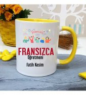 Fransızca Öğretmenine Özel Öğretmenler Günü Hediyesi Kişiye Özel Kupa Bardak - 1