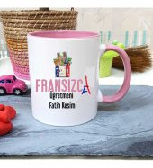 Fransızca Öğretmenine Özel Öğretmenler Günü Hediyesi Kişiye Özel Kupa Bardak - 1