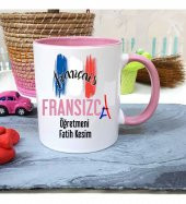 Fransızca Öğretmenine Özel Öğretmenler Günü Hediyesi Kişiye Özel Kupa Bardak - 1