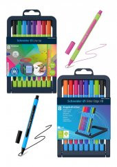 Slider Edge Xb Tükenmez Kalem 8 Renk Standlı 1 Paket Line-up 0.4 mm İnce Uçlu Keçeli Kalem 8 Renk 1 Paket thumbnail 1