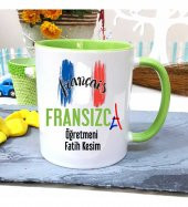Fransızca Öğretmenine Özel Öğretmenler Günü Hediyesi Kişiye Özel Kupa Bardak - 1
