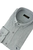 Erkek Klasik Uzun Kol Puantiyeli Gömlek BGL-ST02764 thumbnail 10