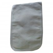 İpek Sırt ve Vücut Kesesi Beyaz 17X27 - 2