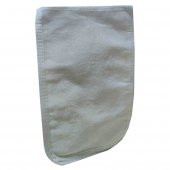 İpek Sırt ve Vücut Kesesi Beyaz 17X27 - 3