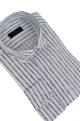 Erkek Silim Fit Çizgili Gömlek BGL-ST02766 thumbnail 2
