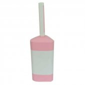Plastik Elegant Muhafazalı Tuvalet Klozet Fırça Takımı Karışık Renk ZP-150 - 2