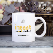 Kişiye Özel İnşaat Teknikeri Kupa Bardak - 1