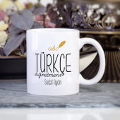 Kişiye Özel Türkçe Öğretmeni Kupa Bardak - 1