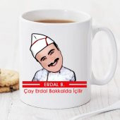 Çay Erdal Bakkalda İçilir Kişiye Özel Kupa Pi243 - 1