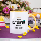 Kişiye Özel Arşiv ve Kütüphane Görevlisi Kupa Bardak - Sarı thumbnail 1