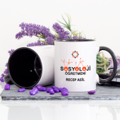 Kişiye Özel Sosyoloji Öğretmeni Kupa Bardak -Lacivert thumbnail 2