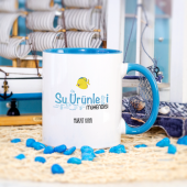 Kişiye Özel Mavi Renkli Su Ürünleri Mühendisi Kupa Bardak - Model 2 thumbnail 1