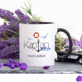 Kişiye Özel Lacivert Renkli Kaptan Kupa Bardak thumbnail 1